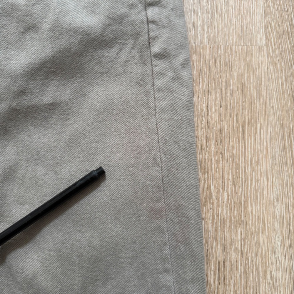 Marine Layer Original Slim 5 Pocket Twill Pants Mens 34x30 Grey Tan Stretch - Picture 10 of 11